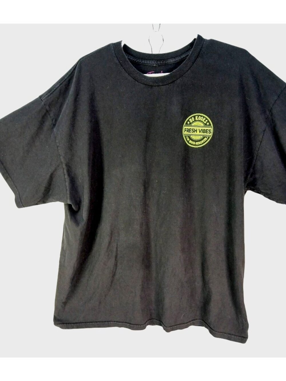 No Kooks Fresh Vibes Black Graphic Tee XXL 100% Cotton Carlsbad CA Made Mexico